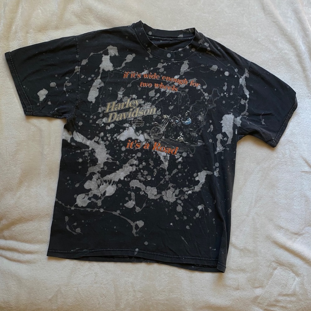 Vintage Harley-Davidson Black Bleached tee